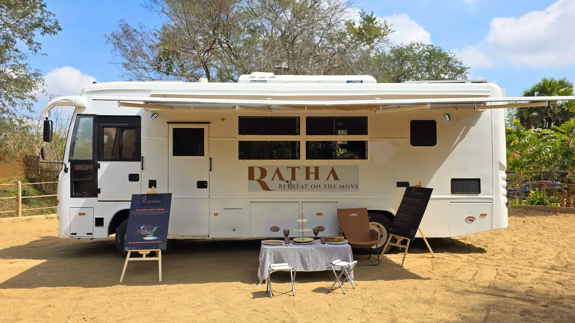 caravan on rent in bangalore — Ratha Retreat on the Move by Jade Hospitainment